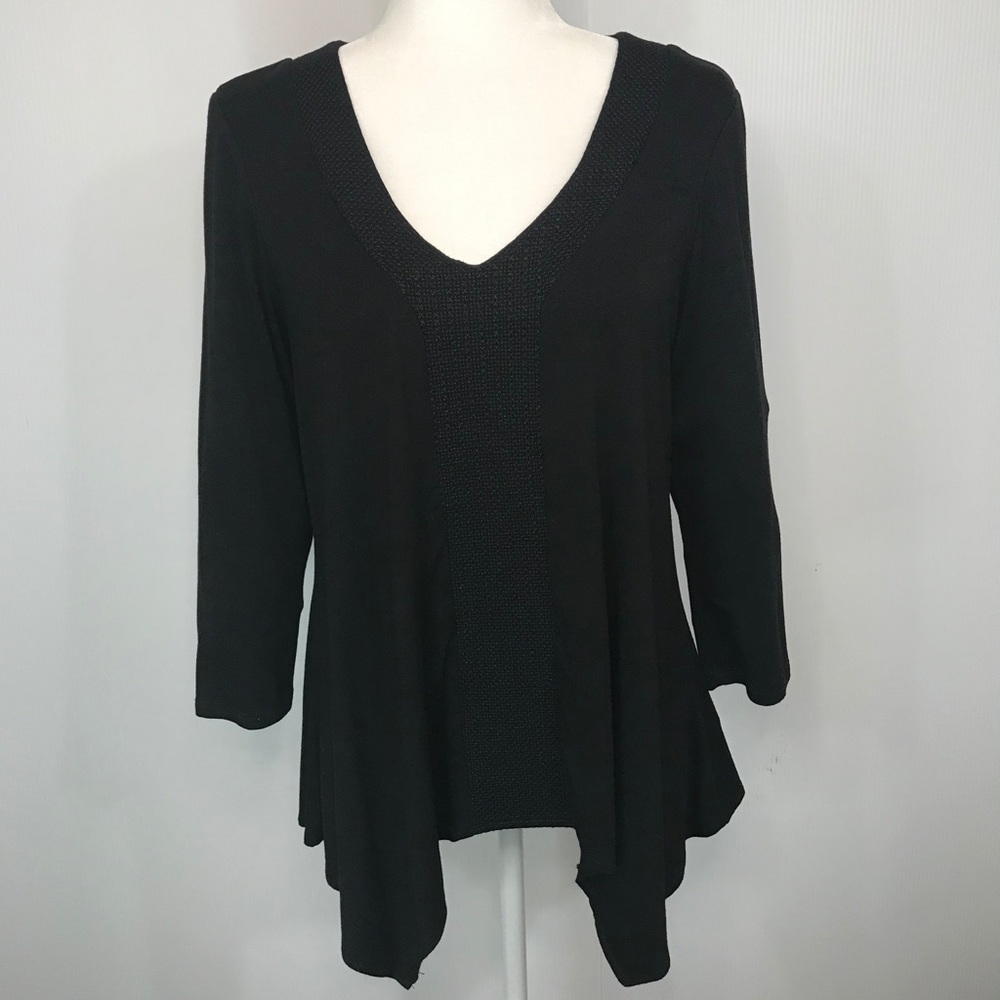 Adrianna Papell Embroidered Tunic Top - Size: M - Picture 3 of 16